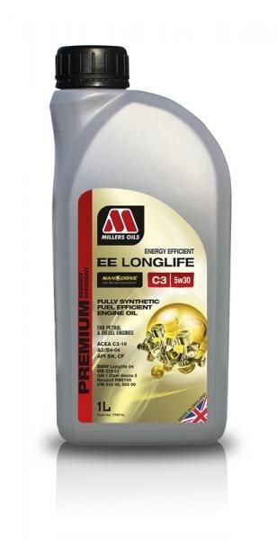Motorový olej Millers Oils Nanodrive Energy Efficient Longlife C3 5w30 - 1l - plně syntetický low-friction motorový olej