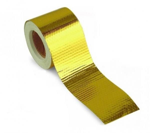 Turbo Parts Hliníková páska zlatá Gold Heat Wrap Barrier 50mm x 5m