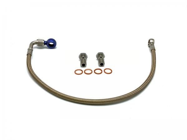 Pancéřové přívodní a zpětné vedení vody k turbu Hel Performance na Ford Escort RS Cosworth (85-91)