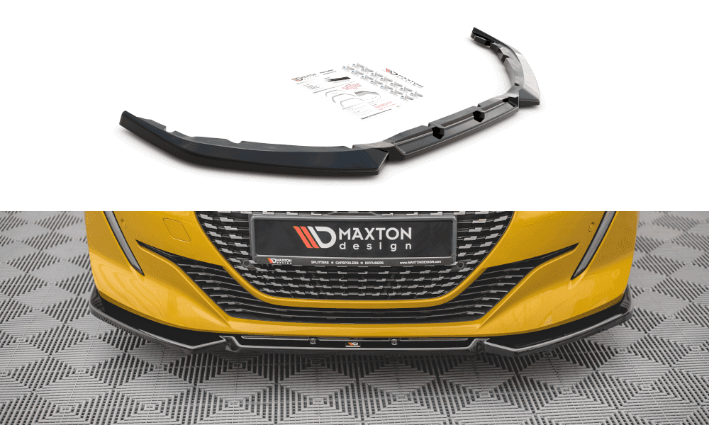 Maxtondesign Přední spoiler nárazníku Peugeot 208 Mk2 2019 -