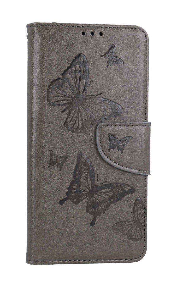 Pouzdro TopQ Samsung A54 5G knížkové Butterfly šedé 111884