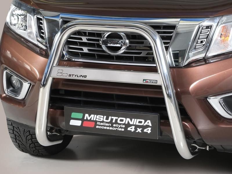 Misutonida Vysoký nerezový přední ochranný rám NISSAN NP 300 Navara 16>