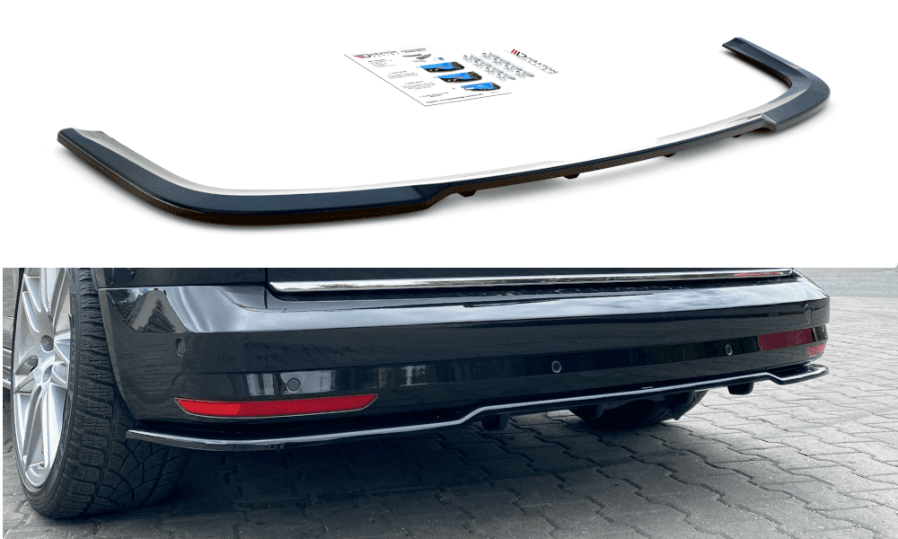 Maxtondesign Středový spoiler pod zadní nárazník Volkswagen Caddy Mk. 4 2015 - 2020