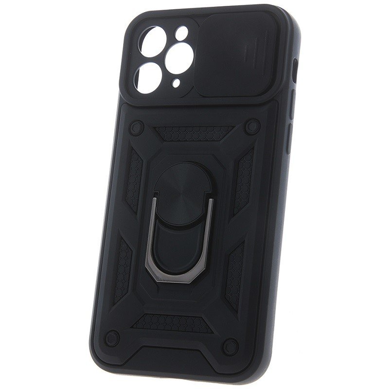 Pouzdro silikon Motorola Moto E22, E22i Slide Armor Cam Shield černé