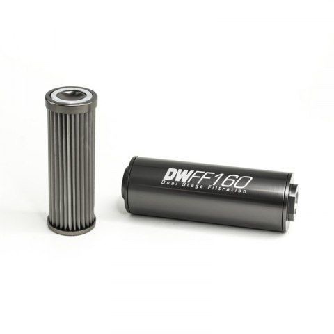 DeatschWerks Univerzální in-line palivový filtr 10 mikronů AN10 160mm