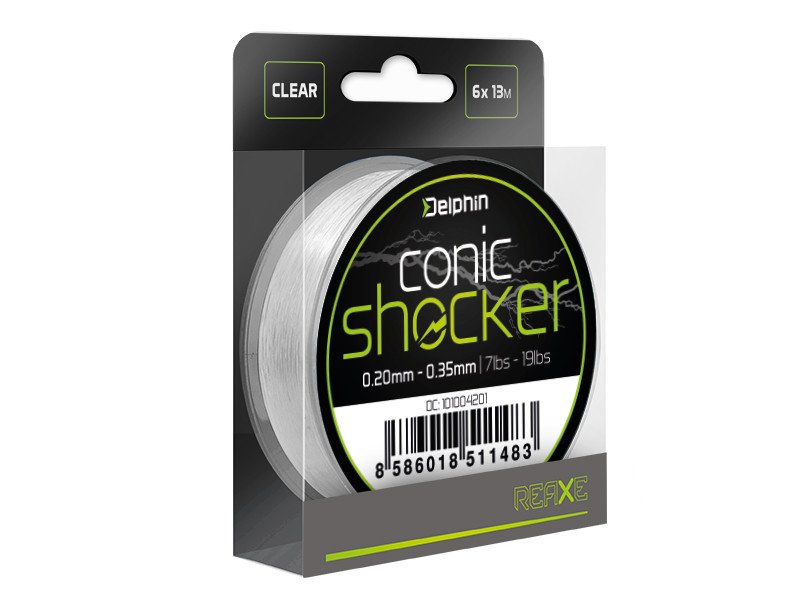 Kónický vlasec Delphin Conic SHOCKER REAXE / 6x13m-0.22mm-0.40mm