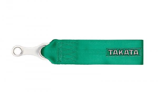 Přední odtahové oko textilní Takata - zelené