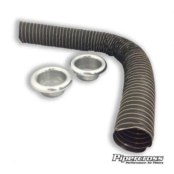 Vedení studeného vzduchu s koncovkami Pipercross - stříbrné - 65mm