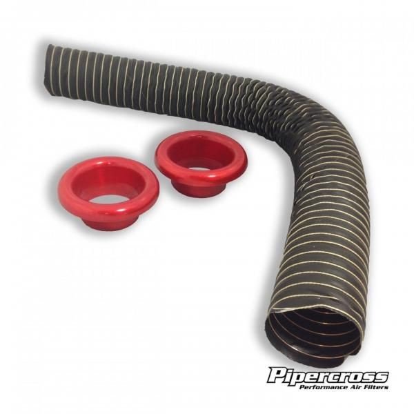 Vedení studeného vzduchu s koncovkami Pipercross - červené - 65mm