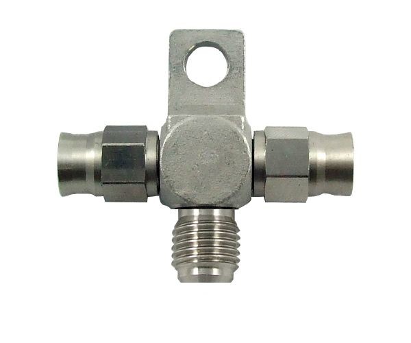 ProRacing Téčko s výstupy 2x PTFE hadice D-03 (AN3) + 1x samec 1/8