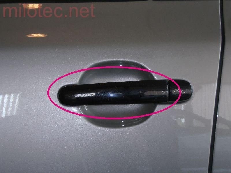 Milotec Kryty klik plné, černá metalíza, velký díl - 4 ks,Škoda Fabia I. Facelift 2004 - 2007,