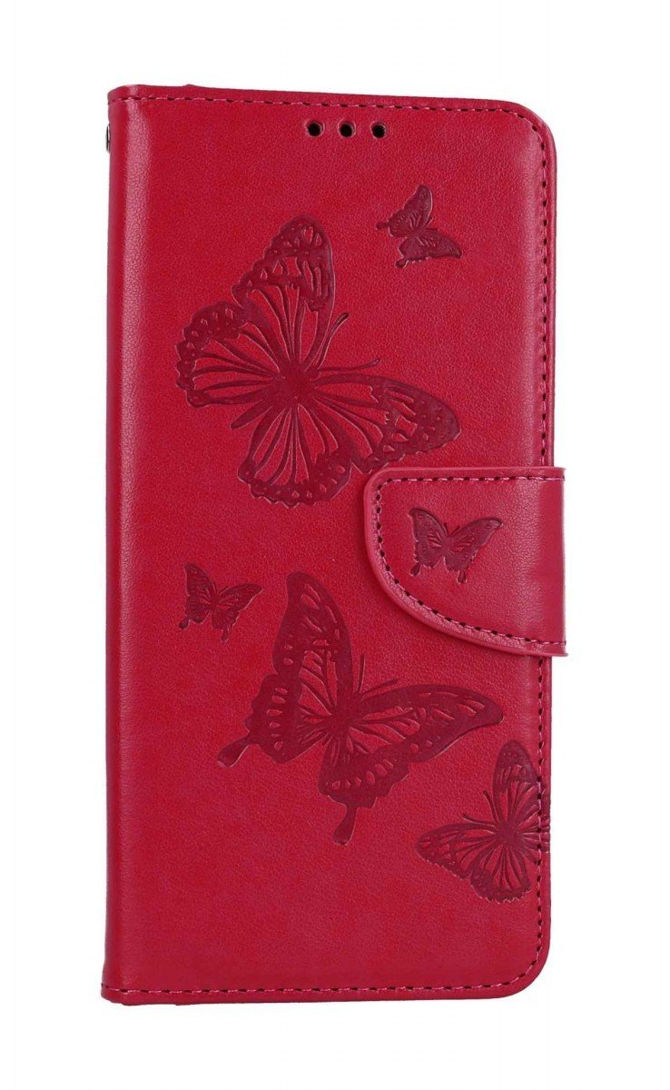 Pouzdro TopQ Samsung A14 knížkové Butterfly růžové 111949