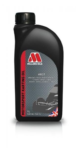 Závodní motorový olej Millers Oils Motorsport KR 2T - 1l - olej pro závodní motokáry a další 2-taktní motory homologace CIK-FIA