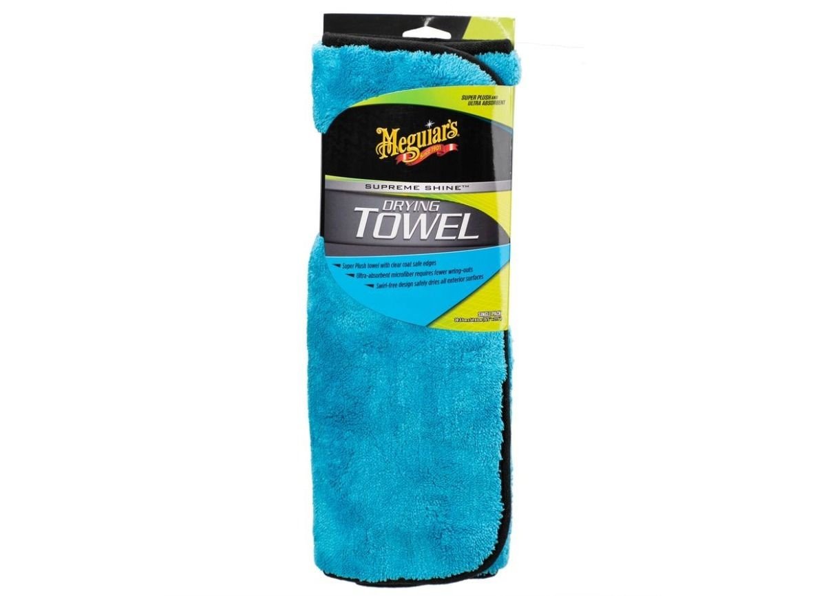 Meguiars Meguiar's Supreme Shine Drying Towel - extra hustý a savý sušicí ručník z mikrovlákna, 55 x 40 cm