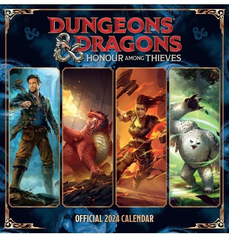 Kalendář 2024 Dungeons & Dragons, nástěnný - 09781805270430