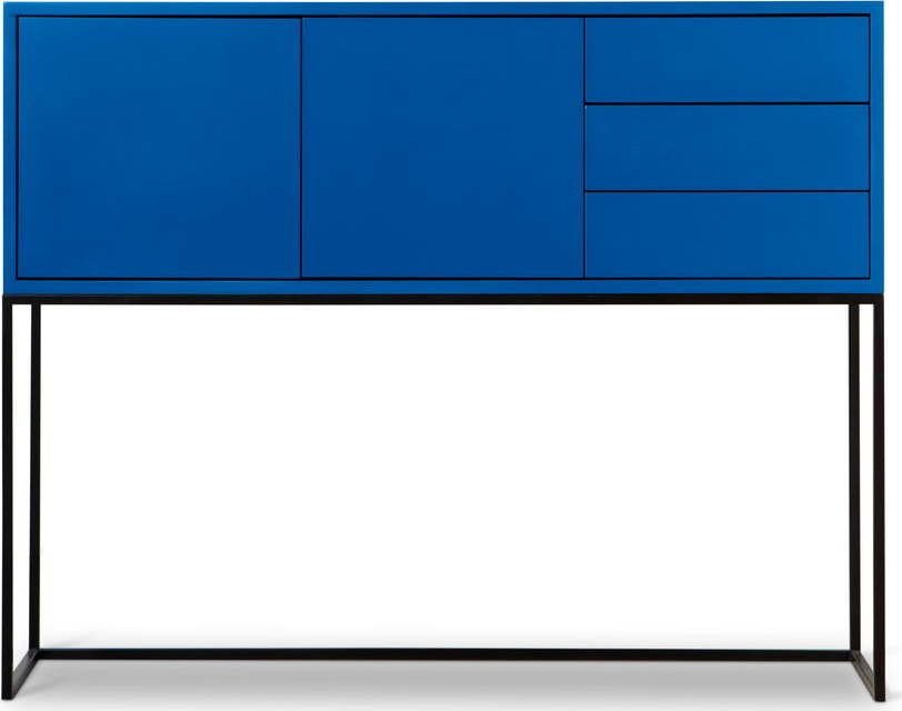Modrá nízká komoda 113x88,5 cm Scott – Really Nice Things