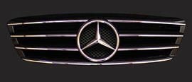 Maronad Sportovní maska Mercedes C Class W203 CL AMG LOOK, černá-chrom