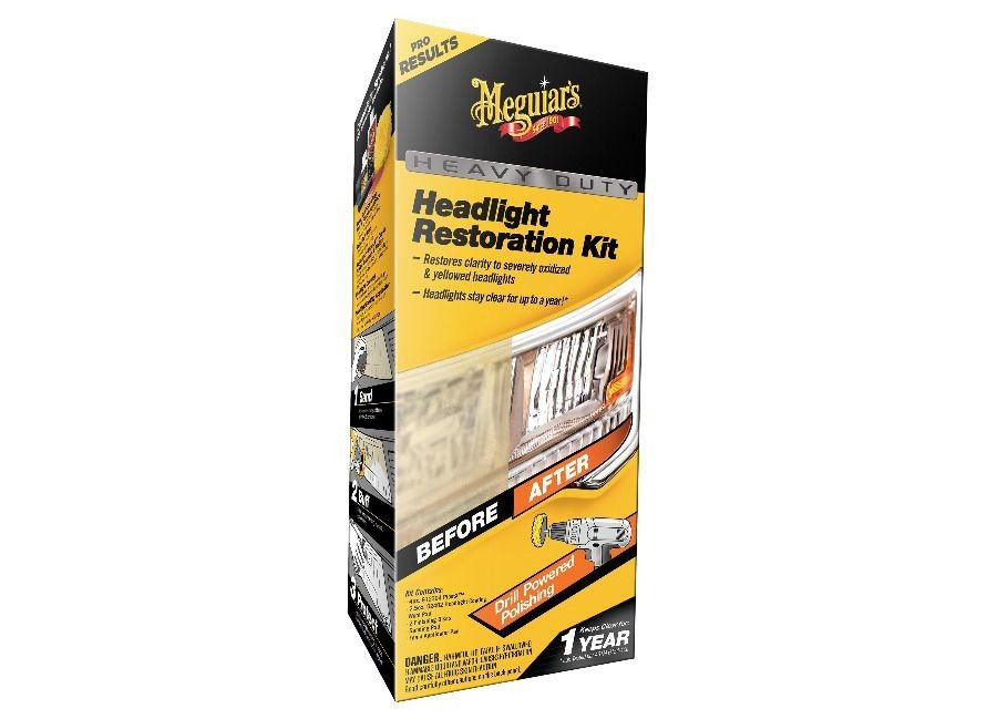 Meguiars Meguiar's Heavy Duty Headlight Restoration Kit - kompletní sada na renovaci silně poškozených světlo