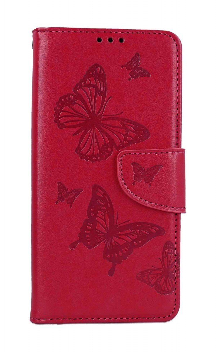 Pouzdro TopQ Samsung A54 5G knížkové Butterfly růžové 111883