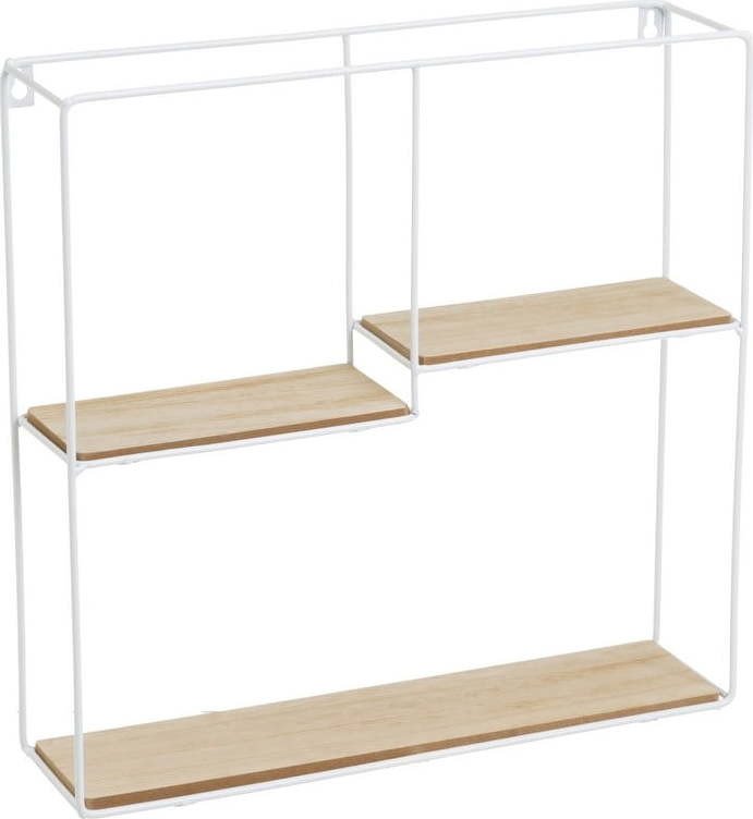 Patrová police v bílo-přírodní barvě 40 cm – Casa Selección