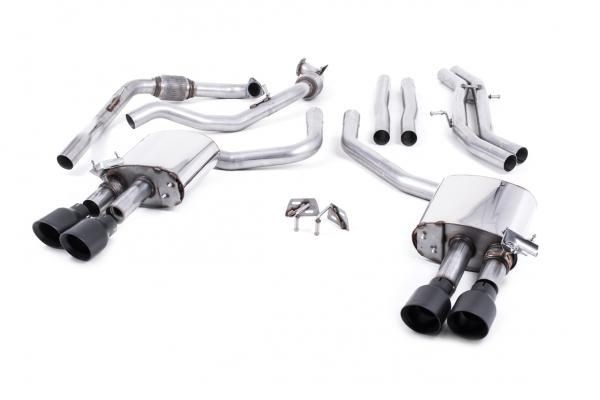 Milltek Sport Catback výfuk Milltek Audi S5 B9 3.0 TFSI V6 Coupe/Cabrio bez sport. difer. (17-) - verze bez rezonátoru - koncovky karbonové