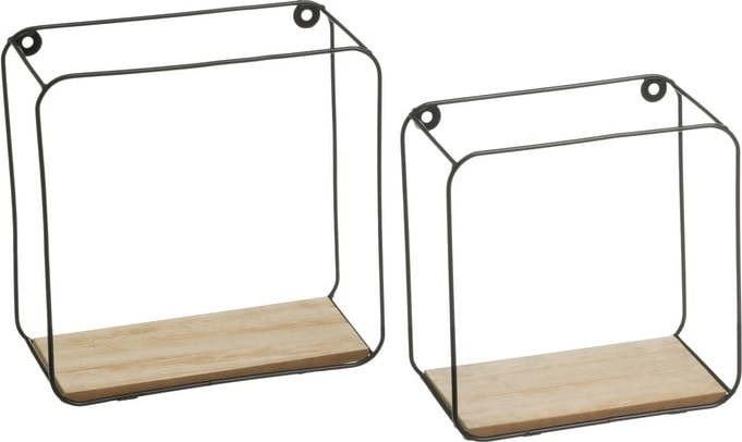 Police v černo-přírodní barvě v sadě 2 ks 21 cm – Casa Selección