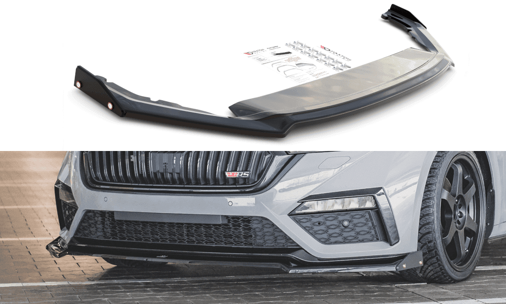 Maxtondesign Přední spoiler nárazníku Škoda Octavia RS Mk4 2020 -