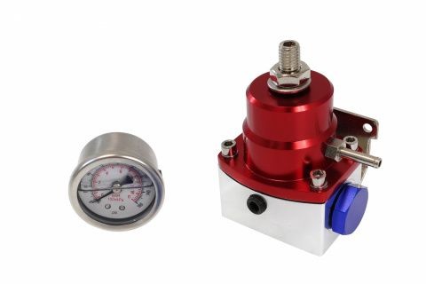 Regulátor tlaku paliva TURBOWORKS BYPASS AN6 s manometrem