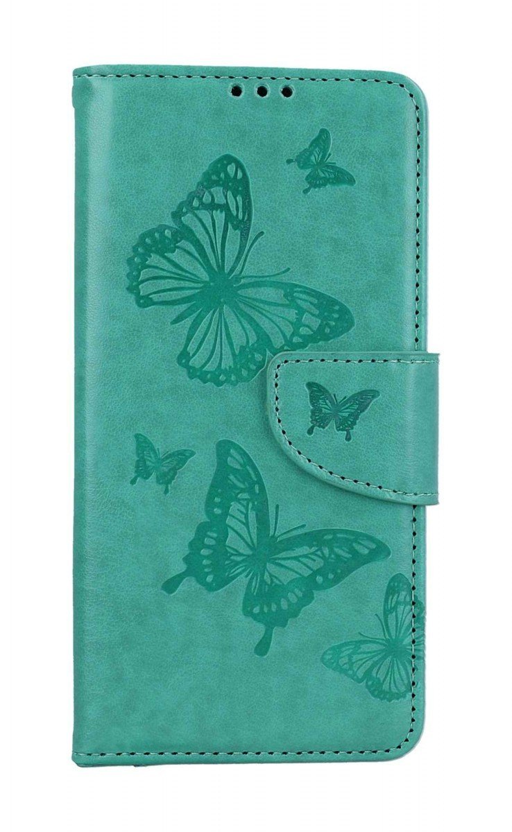 Pouzdro TopQ Xiaomi Redmi Note 12S knížkové Butterfly zelené 111958