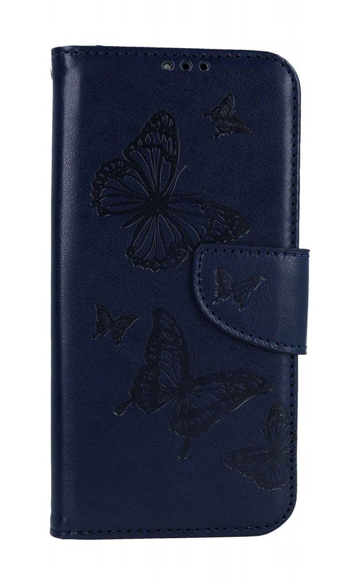 Pouzdro TopQ Samsung A34 knížkové Butterfly modré tmavé 111947