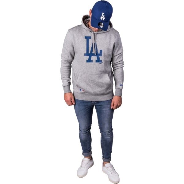 New Era NOS MLB REGULAR HOODY LOSDOD Pánská mikina, šedá, veľkosť S