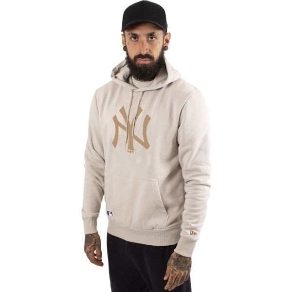 New Era NOS MLB REGULAR HOODY NEYYAN Pánská mikina, béžová, veľkosť M