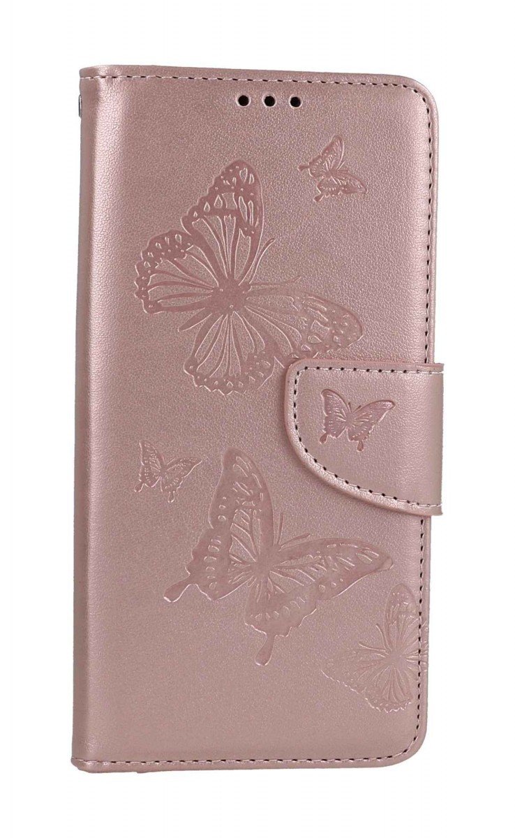 Pouzdro TopQ Samsung A54 5G knížkové Butterfly růžové světlé 111886