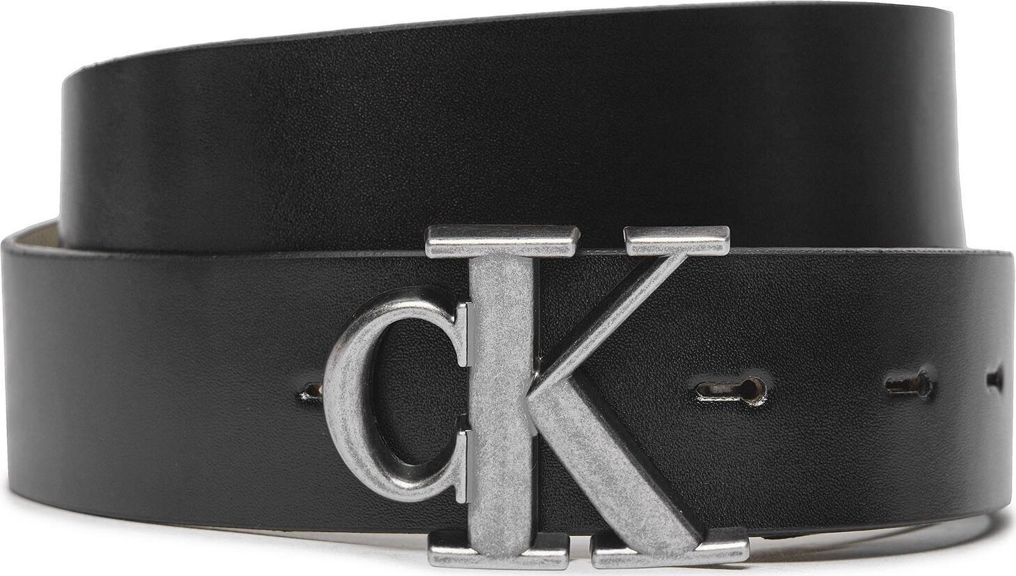 Pánský pásek Calvin Klein Jeans Ro Mono P Rev/Adj Lthr Belt35Mm K50K511415 Black/Plaza Taupe 0GR