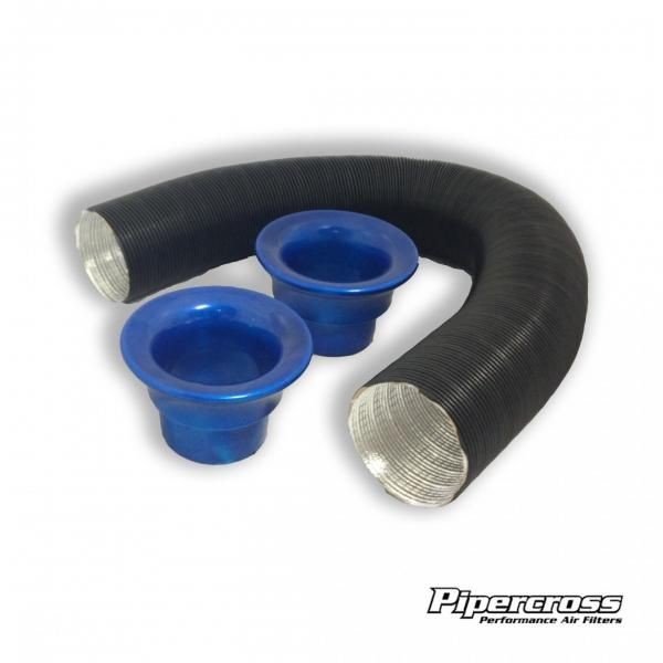 Vedení studeného vzduchu s koncovkami Pipercross - modré - 50mm