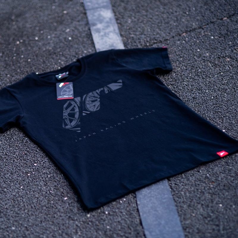 JAPAN RACING JR pánské tričko Logo Black Size