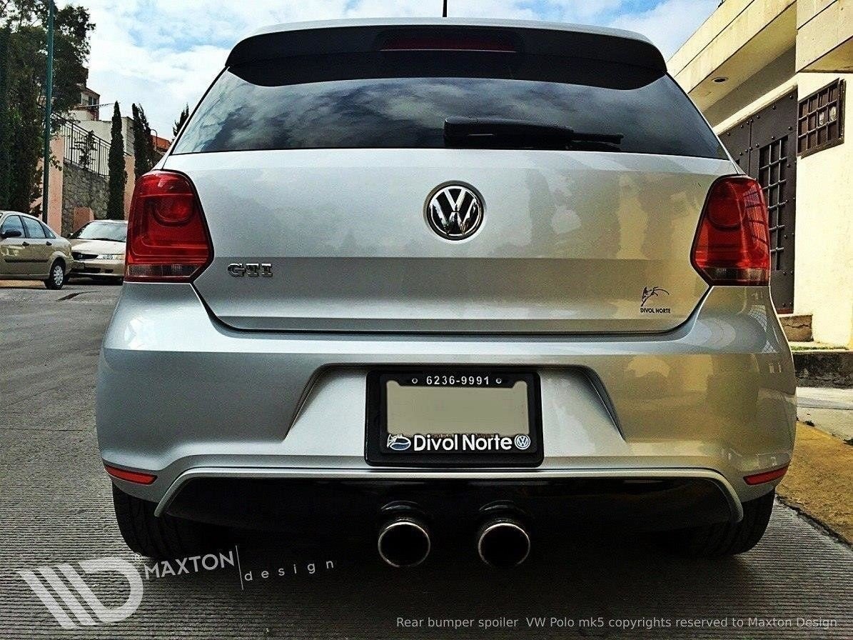 Maxtondesign Středový spoiler pod zadní nárazník VW Polo V GTI version 2009 - 2014