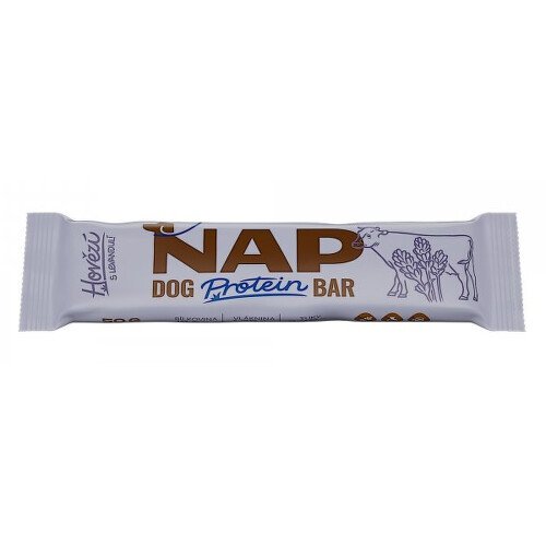 NAP Dog Proteinová tyčinka hovězí s levandulí 50g