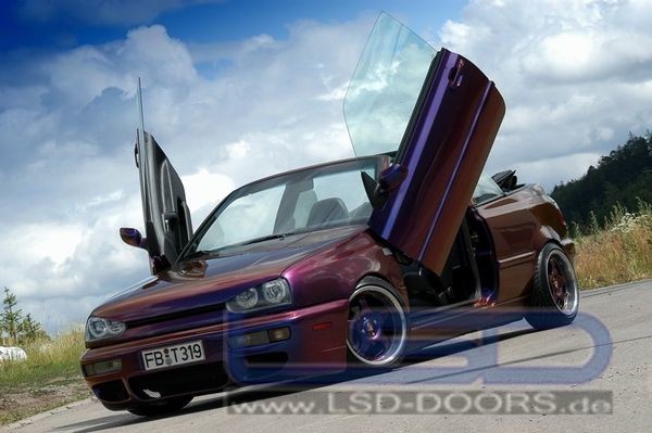 LSD Doors Vertikální otevírání dveří LSD VW Golf 3 typ 1E Cabrio (09/91-)