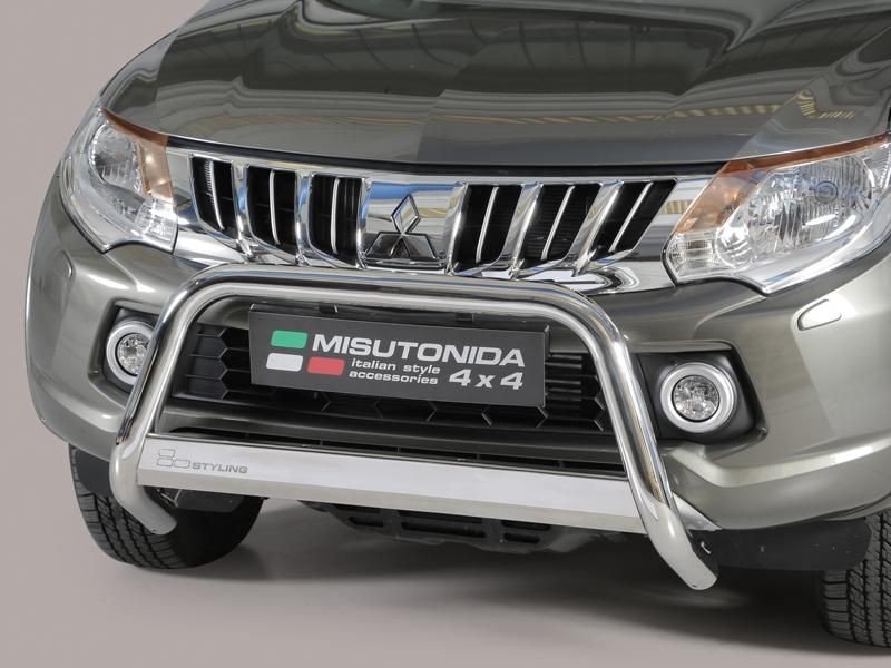 Misutonida Přední ochranný nerez rám MITSUBISHI L200 D.C./Club Cab 15/18 63mm