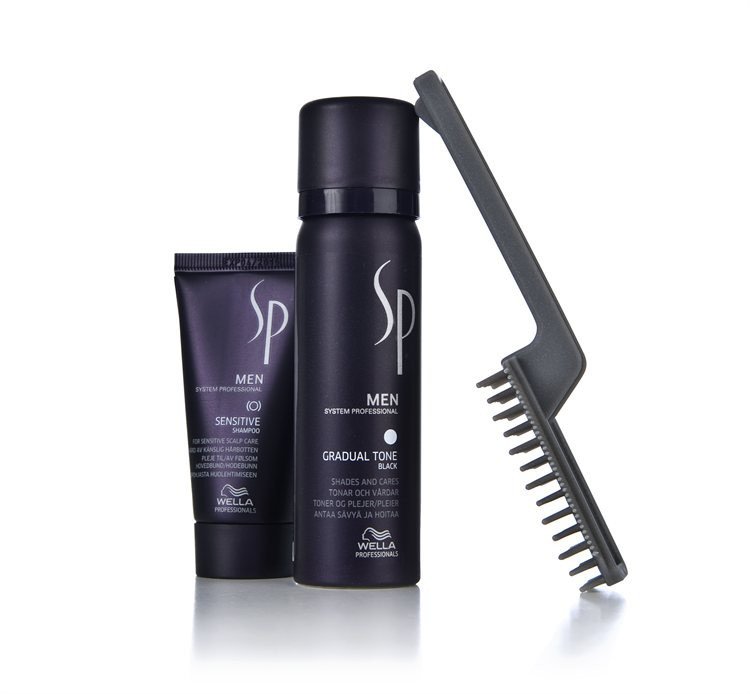 WELLA PROFESSIONALS Wella Professionals SP Men Natural Shade Gradual Tone Black 60+30ml POŠKOZENÁ KRABIČKA