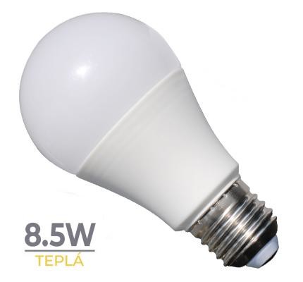 LUMAX LED žárovka koule E27 8,5W 806lm Teplá bílá 3000K