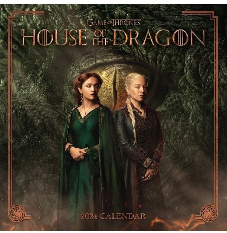 Kalendář 2024 House of the Dragon, nástěnný - 09781805270553