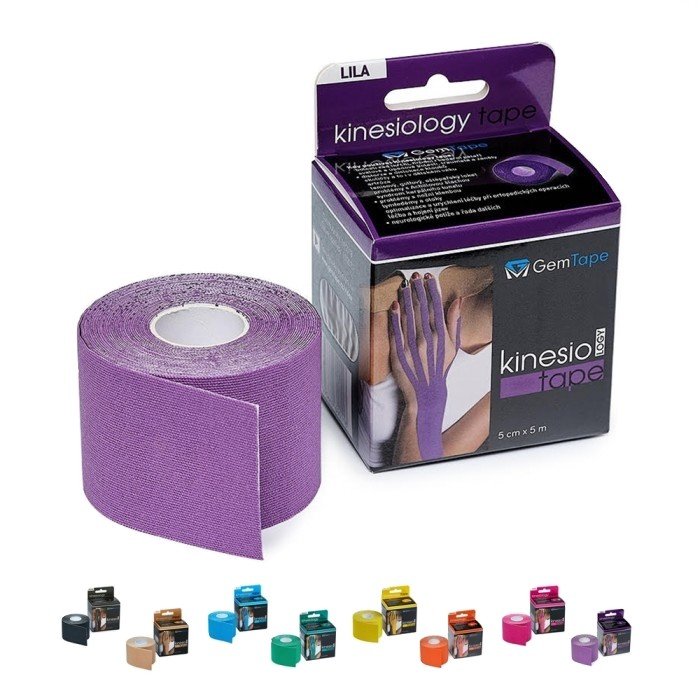 GemMedical Kinesiology tape lila 5 cm x 5 m