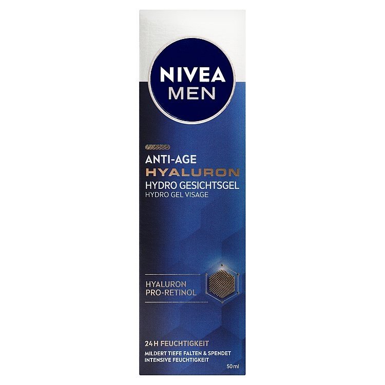 Osvěžující pleťový gel Nivea Men Hyaluron Anti-Age (Hydro Gel Visage) 50 ml