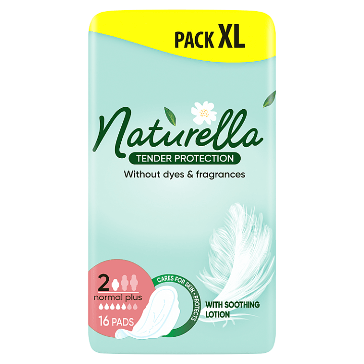 Naturella Ultra Tender Protection Normal Plus, Vložky 16 ks, Bez Barviv A Parfemace