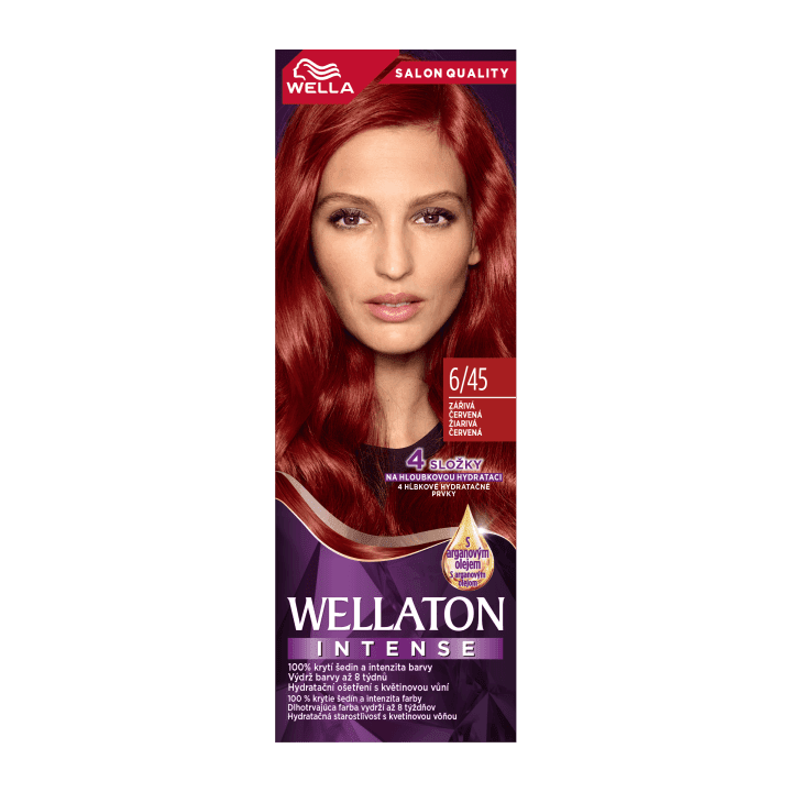 Wella Wellaton Intense permanentní barva na vlasy 6/45 Zářivá červená