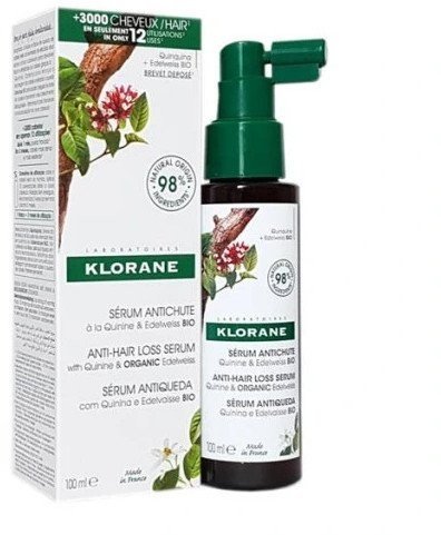 Klorane Sérum chinin a BIO protěž alpská 100 ml