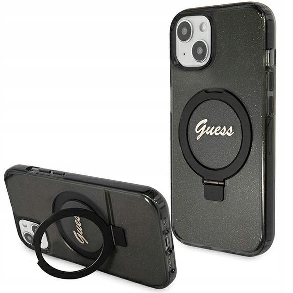 Originální pouzdro Guess Hardcase GUHMP15MHRSGSK pro iPhone 15 Plus (Magsafe