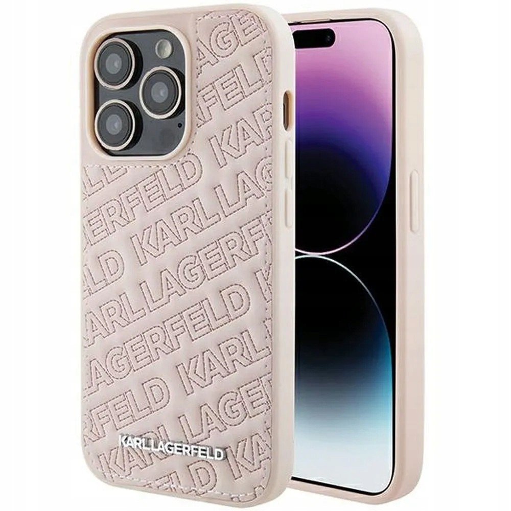 Originální pouzdro Karl Lagerfeld Hardcase KLHCP15XPQKPMP pro iPhone 15 Pro